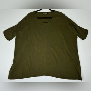 Hannes Roether Cotton/Linen Blend Oversized Tunic Sweater Womens Small